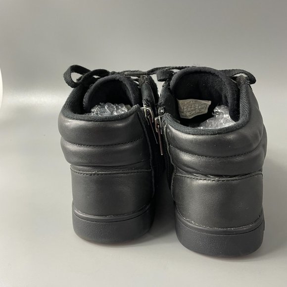 UGG Kids' Boscoe Black Leather Trainer, Kid's Size US 4 - Picture 7 of 13